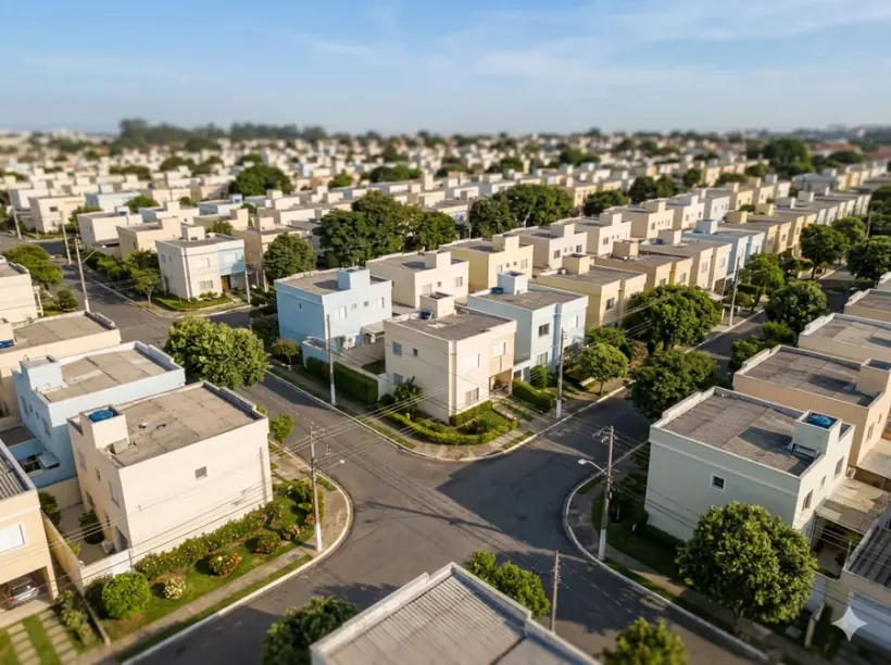 Bairro residencial em Itapevi, na região de Alphaville