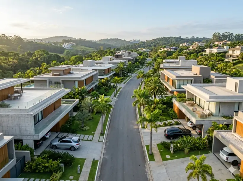 Bairro residencial em Burle Marx, na região de Alphaville